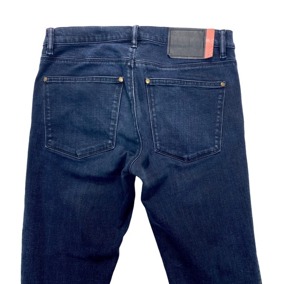 Acne Studious Bla Konst Floragatan 13 Slim Straight Fit Jeans Max Blue Black - Picture 5 of 9